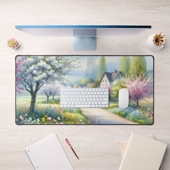 Allée enchantée de campagne fleurie (Bureau 1)