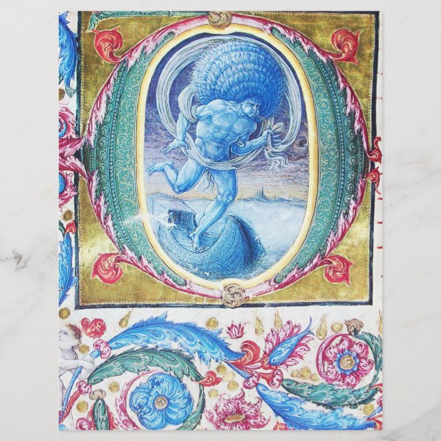 ALLÉGATION DU MONOGRAMME FLORAL ANTIQUE VENT (Devant)