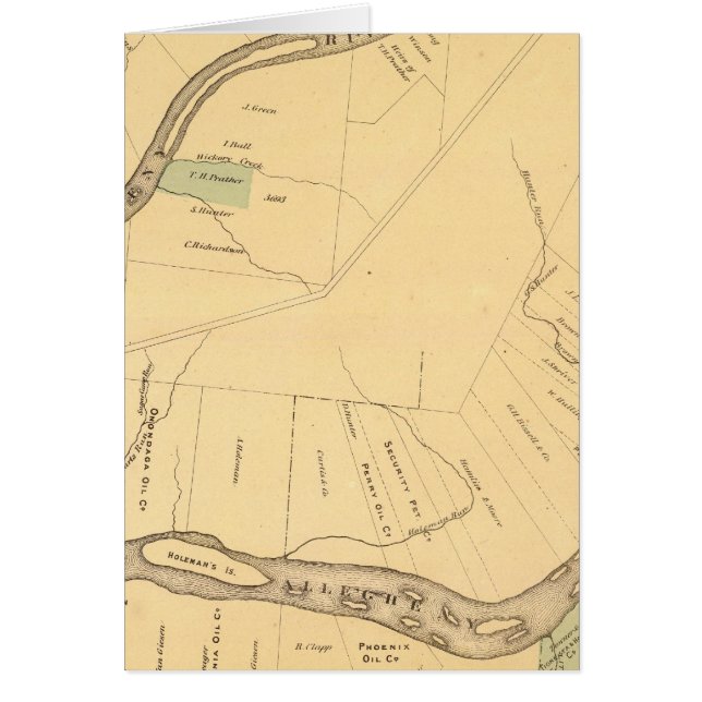 Allegheny River Pa, carte (Devant)