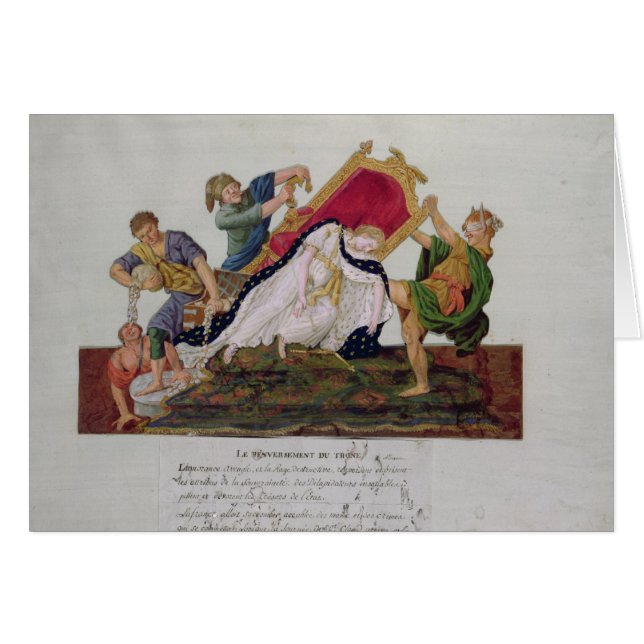 Allégorie du renversement du trône (Devant horizontal)