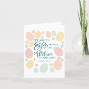 Alleluia Bonne carte de voeux de Pâques