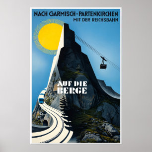 Allemagne, affiche de Garmisch Partenkirchen