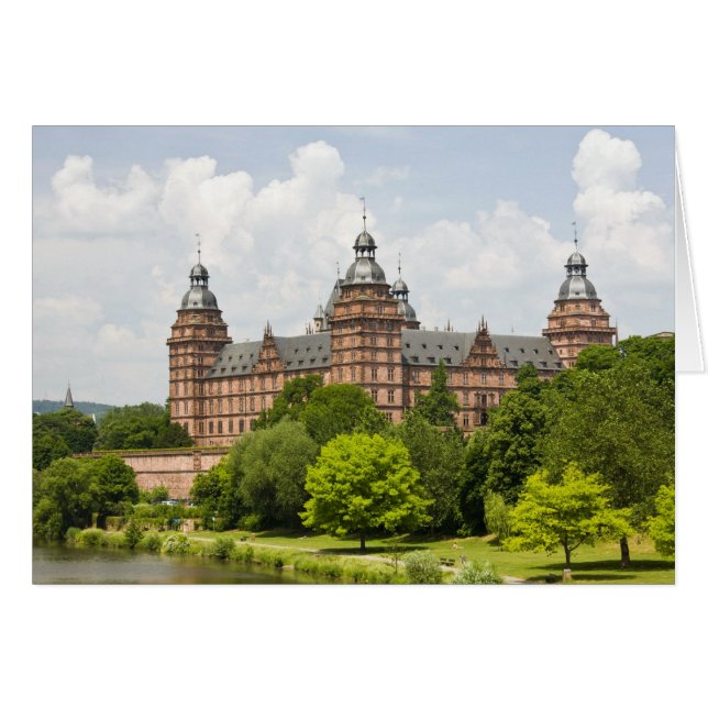 Allemagne, Bavière, Bayern, Aschaffenburg. Château (Devant horizontal)