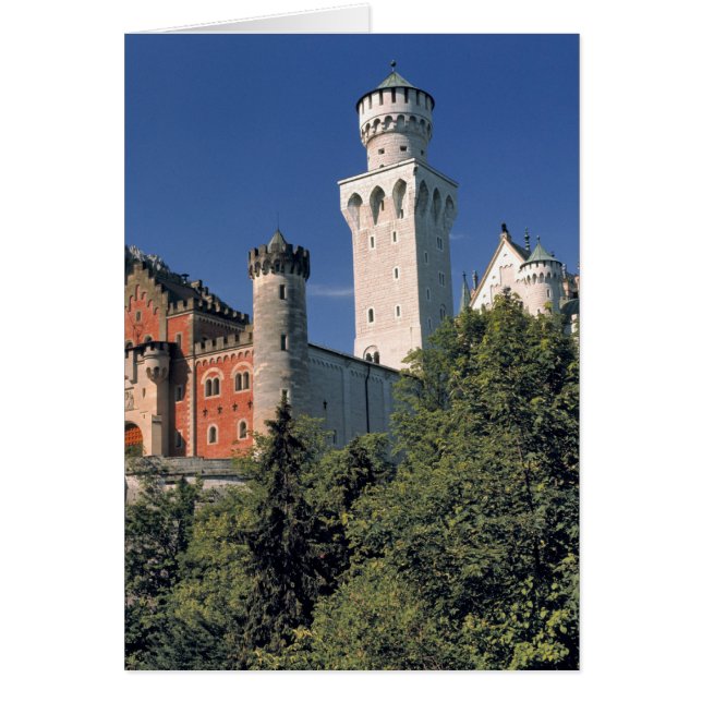 Allemagne, Bavière, château de Neuschwanstein. (Devant)
