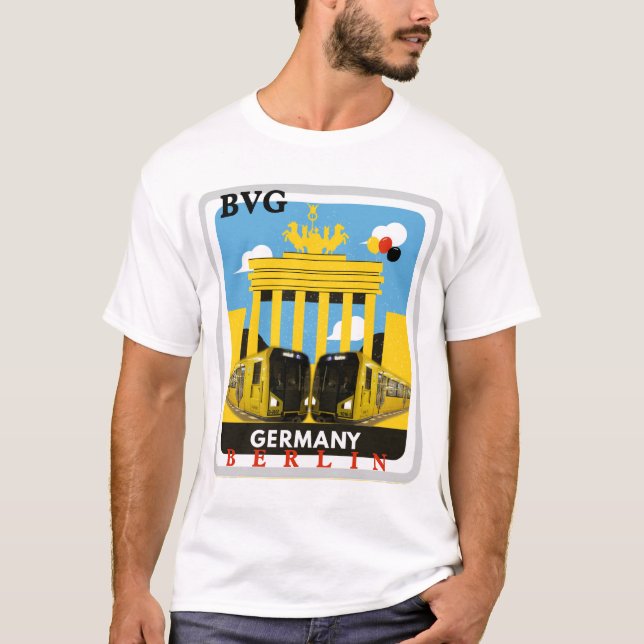 Allemagne Berlin tshirt bvg (Devant)