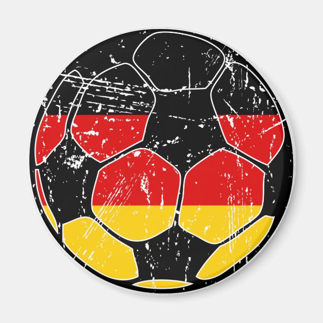Allemagne de l'Ouest Magnets de balle de football (Devant)