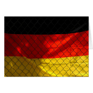 Allemagne Drapeau derrière la clôture de lien de c