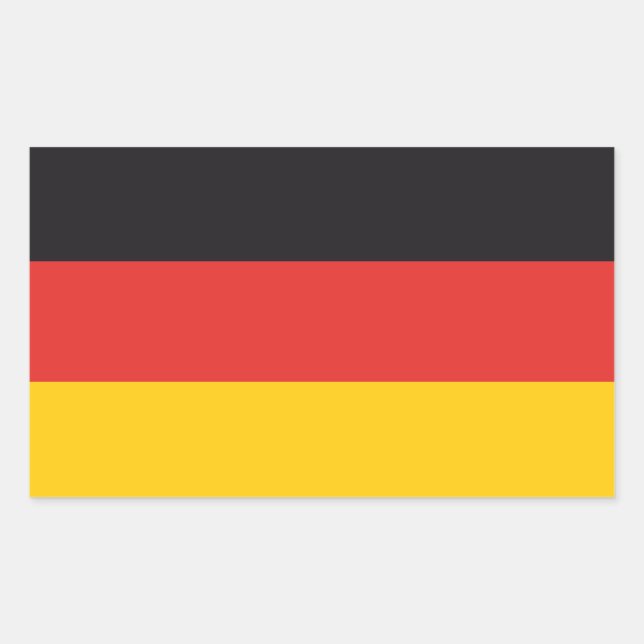 Allemagne Drapeau x20 autocollants drapeau rectang (Devant)