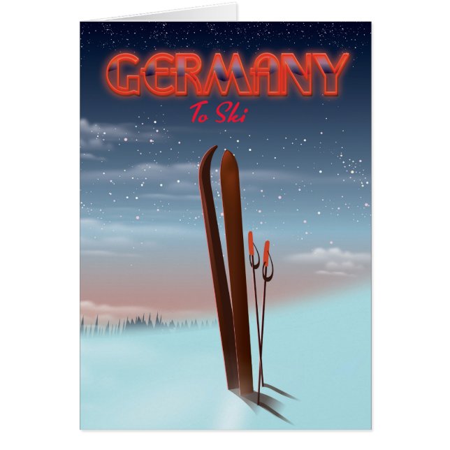 Allemagne Ice Ski poster voyage (Devant)