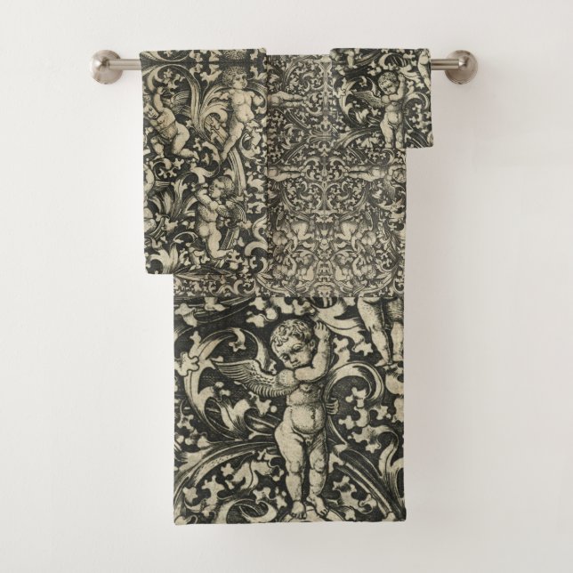 Allemagne Renaissance Cherub Angels Gold Brown (En situation)