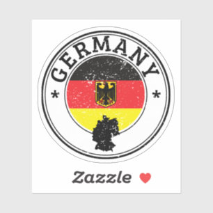 Allemagne Sceller Sticker Drapeau Rond Pour Portab