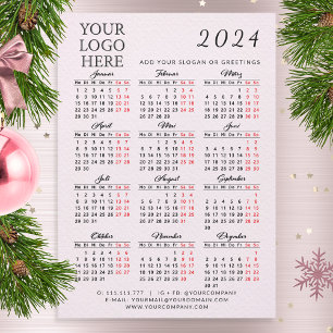 Allemand 2024 Calendrier professionnel Magnet Logo
