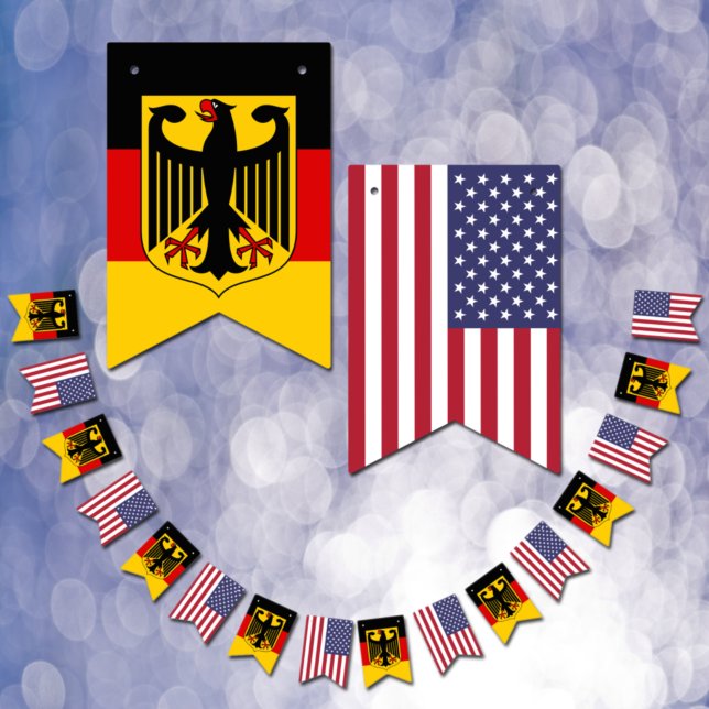 Allemand américain drapeaux, bannières de fête All (Créateur téléchargé)