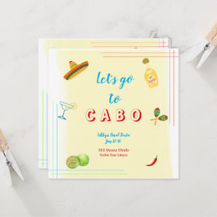 Aller À Cabo Bachelorette Invitation Itinéraire