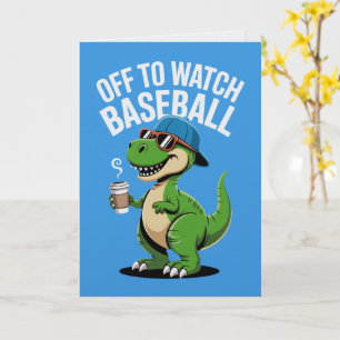 Aller à la carte de dinosaure de baseball
