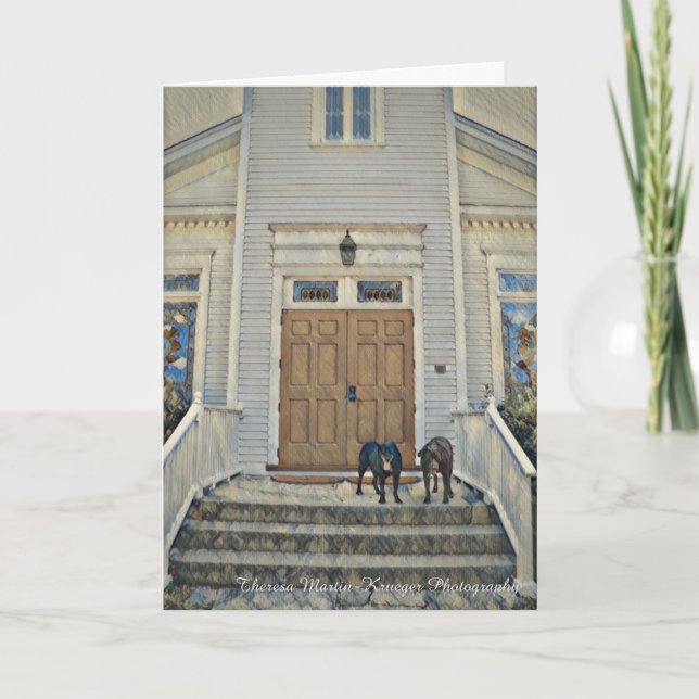 Aller à la carte de voeux normale de chapelle (Devant)