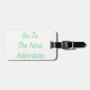 Aller à la prochaine étiquette de bagage d'aventur