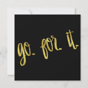 Aller à la soumission Gold Faux Foil Inspirational