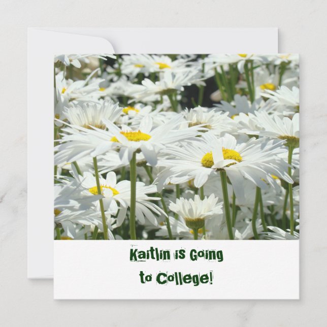 Aller à l'université Invitations de la fête d'adie (Devant)