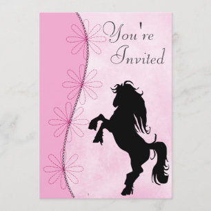 Aller à Silhouette Horse Anniversaire Invitation