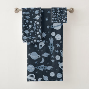 Aller au Motif spatial UFO Deep Blue