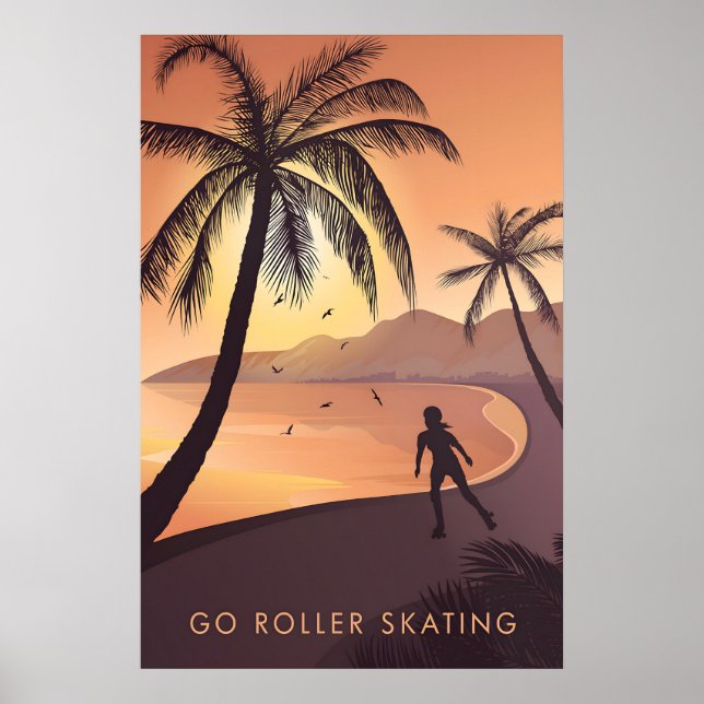 Aller au Rink de Patin à Roulettes Affiche de Voya (Devant)