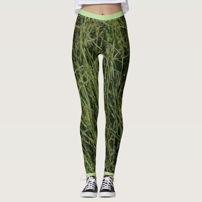 Aller au vert Leggings en herbe Équilibre de la na (Devant)