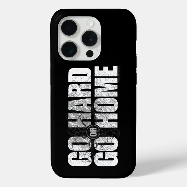Aller dur ou Go Home iPhone 5 coque (Verso)