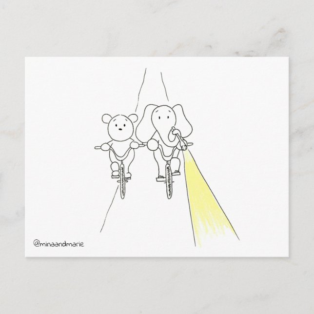 Aller ensemble carte postale (Devant)