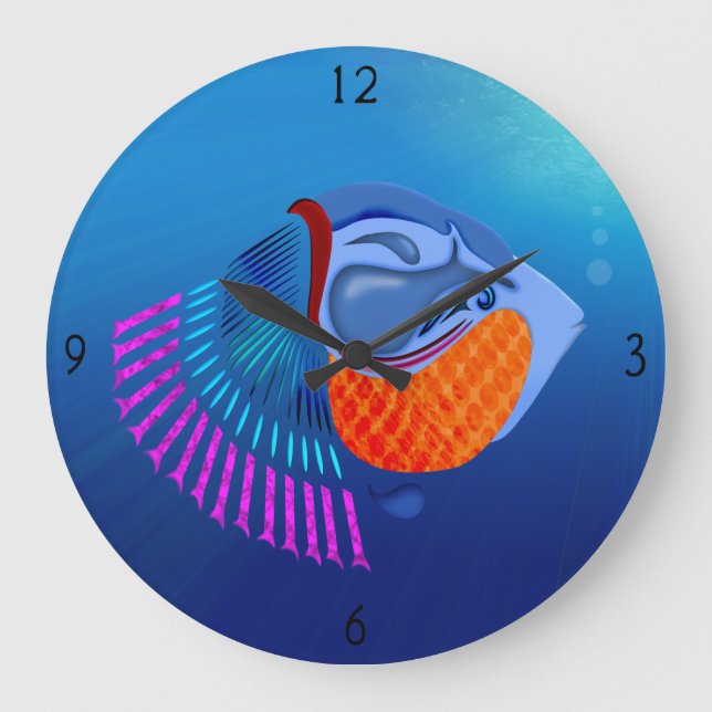 Aller Poisson Grande horloge (Recto)
