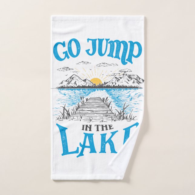 Aller Sauter Dans Le Lac (Serviette à main)