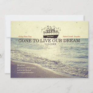 Aller vivre notre rêve - Invitation au mariage