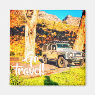 Aller Voyager 4x4 Monts de voiture Magnet paysage