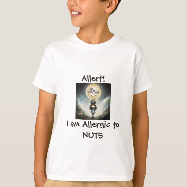 allergie aux noix Tshirt personnalisée allergie (Devant)