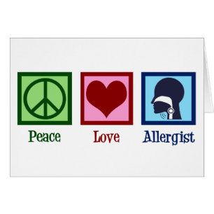 Allergie Docteur Peace Love Allergist Carte de vac