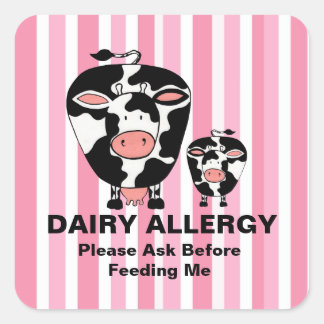 Allergie laitière ferme vache Étiquette personnali