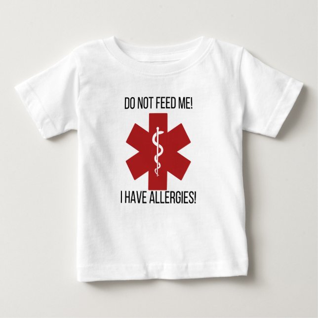 Allergies alimentaires petit-enfant et t-shirt béb (Devant)