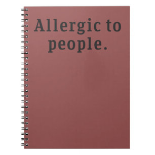 "Allergique carnet à personnes"
