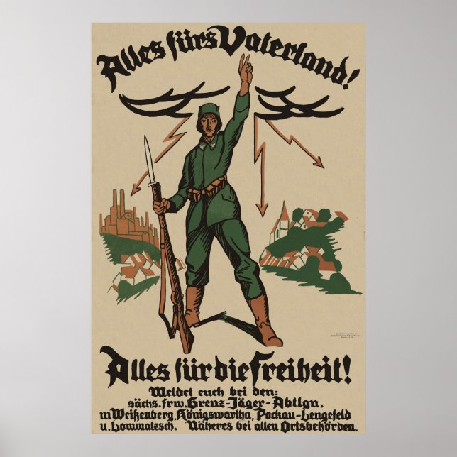 Alles fürs Vaterland ! Affiche WW1 (Devant)