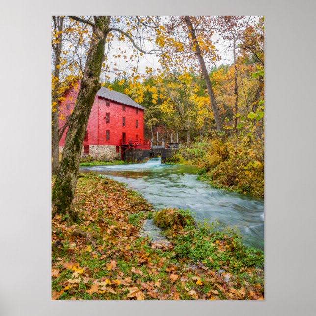 Alley Mill Dans L'Automne Poster (Devant)