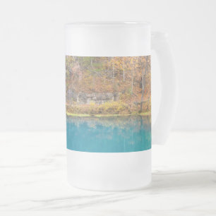 Alleys Bleu Printemps de verre givrée Beer Mug