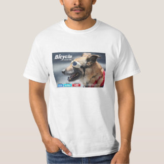 Allez à vélo le T-shirts de chien (information de