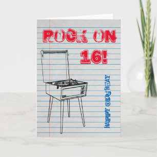 Allez ! Bonne carte 16e anniversaire