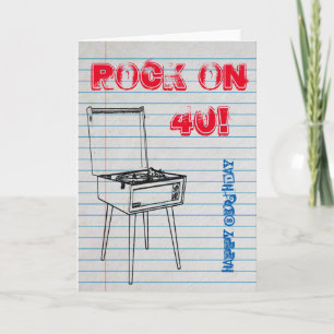 Allez ! Bonne carte 40e anniversaire