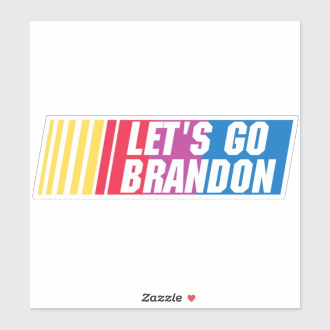 Allez Brandon Bumper Sticker (Feuille)