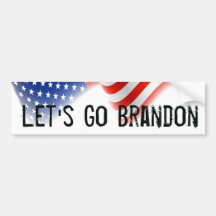 Allez Brandon Bumper Sticker American Flag !