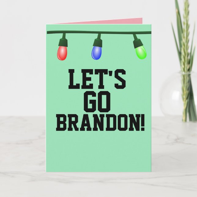 ALLEZ BRANDON ! CARTES DE NOËL ANTI-BIDEN (Devant)