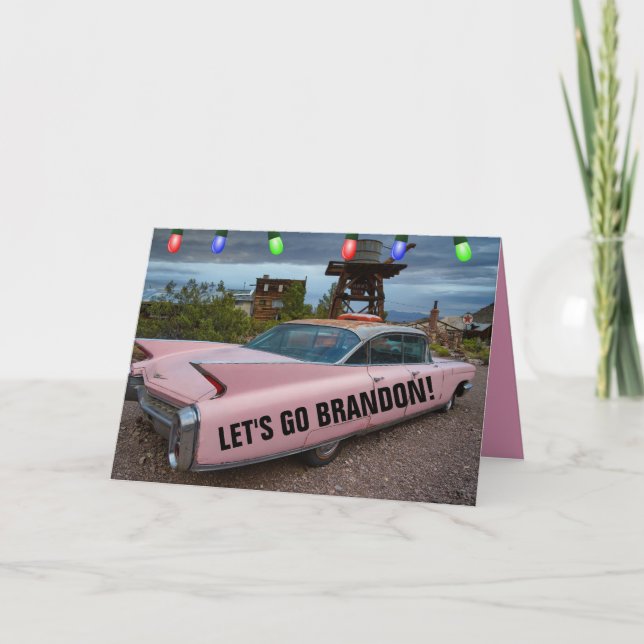 ALLEZ BRANDON ! CARTES DE NOËL ROSE CADY (Devant)