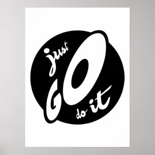 Allez, faites-le, affiche de typographie