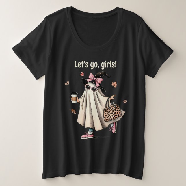Allez les filles !" Halloween Fille fantôme avec c (Design devant)